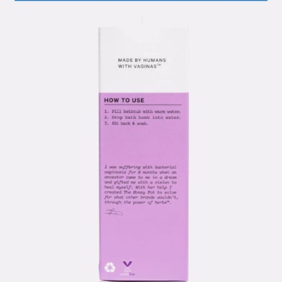 The Honey Pot Calming Lavender Bath Bombs pH Balanced Natural Healthy 9 Count - Picture 4 of 12